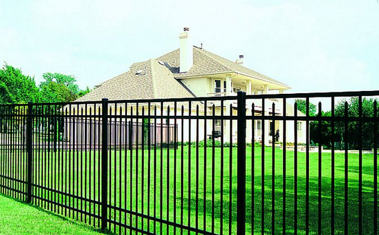 Wrought iron fence systems come in 2, 3 and 4 rail designs with a variety of decorative features.