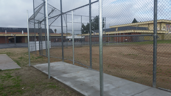 Baseball field fencing repaired at El  Monte High School