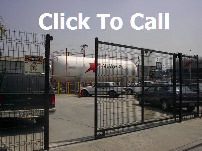 These are automated Omega Fence gates in Los Angeles CA. The welded wire produce is virtually see through